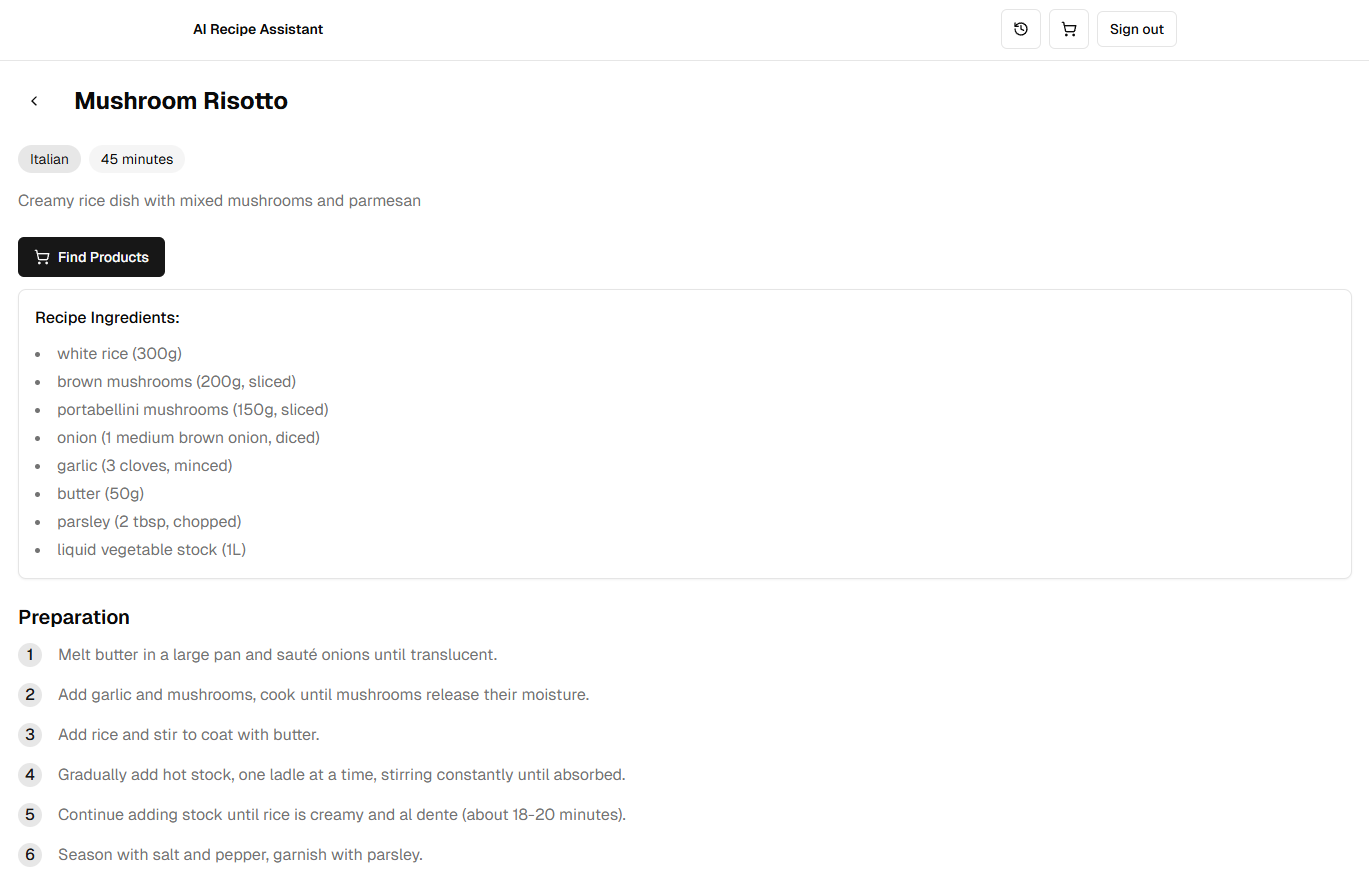 AI Shopping Assistant Web App Screenshot 3
