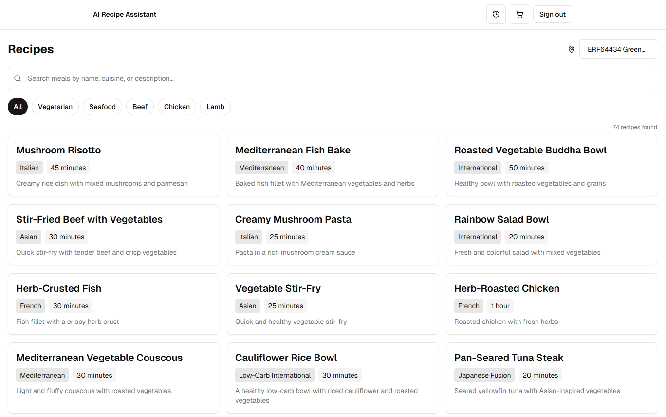 AI Shopping Assistant Web App Screenshot 2